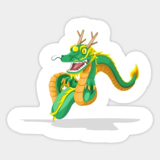 Dragon on Air to Move Sticker